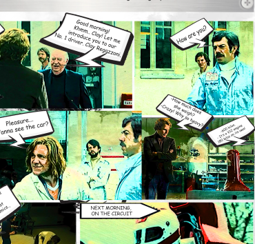 Comics series in each round - The grammar issue going to be explained and practised in the actual round is presented and introduced in the comics pages.